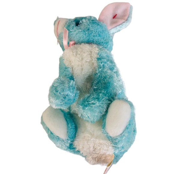 3 TY Beanie Babies Spring Cottonball Hoppity Easter Rabbit Plush Bean Bag Animal - Picture 8 of 8